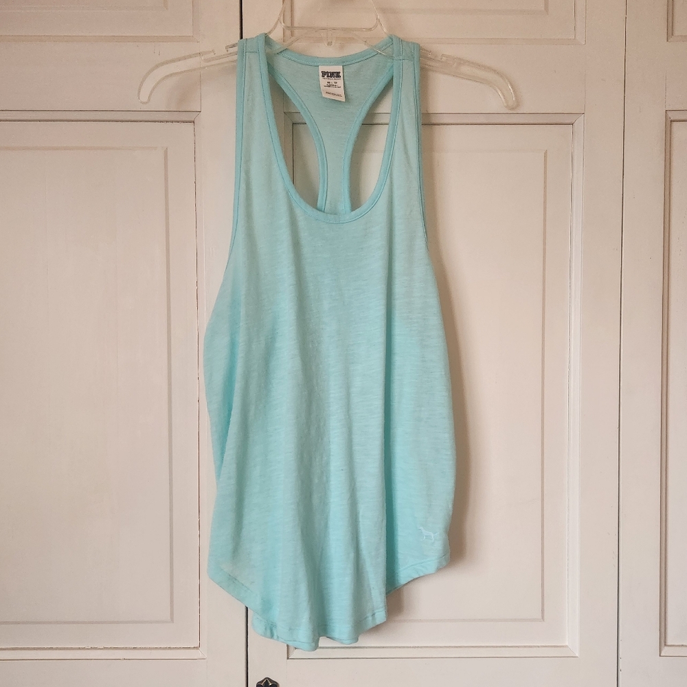 VS PINK Teal Tank